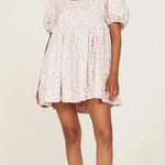 Sandy Liang  Hugo Dress pink floral bow babydoll dress size 6 Photo 1