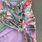 No Boundaries Bikini Set Floral Sage Green Pink Corset Flutter M Top L Bottoms Photo 4