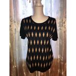 Marc by Marc Jacobs NWT Marc Jacobs Diamond Print Silk Sweater Photo 4
