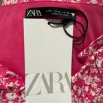 ZARA ‎ New Pink/White Printed Corset Sweetheart Neckline Corset Bodysuit Size S Photo 11