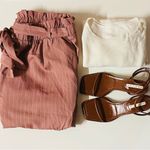 Charlotte Russe + Pink Striped Cuffed Hem Trousers NWT Size 3X Photo 2