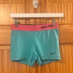 Nike Dri-Fit Size Small Blue Spandex Athletic Shorts. Photo 1