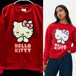 Hello Kitty  Red Crew Neck Sweater size L Photo 1