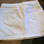 Banana Republic Factory white denim jean mini skirt sz 4 petite Photo 1