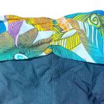 La Blanca NWT Vintage Y2K Ruched Tropical Waist Black Bikini Bottom Size 16 NEW Photo 5