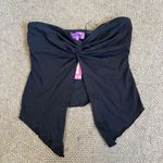 Edikted  Black Twisted Split Front Tube Top Photo 1