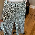Jude Connally Matching Set Green Cream Tiger Print Top Gauchos Size XS Photo 8
