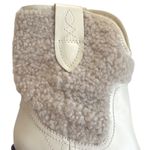 Free People NEW  Leather Pitchfork Point Shearling Western Boots Size 8 Photo 4