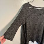 Eileen Fisher Handkerchief Hem Sweater Charcoal Gray Photo 3