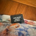 Multicolor Patterned Scarf Purple Photo 4