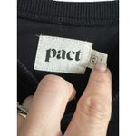 Pact  Organic Cotton Open Back Sweatshirt‎ Women's Size XS Black Pocket #J3-5 Photo 1