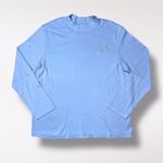 Blair Vintage 90s  Blue Mock Neck Long Sleeve Shirt Size Large Photo 9