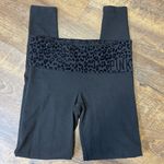 PINK - Victoria's Secret Victoria’s Secret PINK Womens XS Low Rise Black Cheetah Foldover Leggings Skinny Photo 0