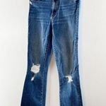 Mother The Insider Crop Step Chew Jeans Dancing On Coals Blue 24 Photo 11