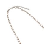 Frame Silvertone Scroll Link Chain Purple Square Pendant Bib Statement Necklace Photo 2