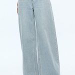 Alice + Olivia HARPER MID RISE SUPER BAGGY JEAN Rockstar Blue 29 $330 Photo 0