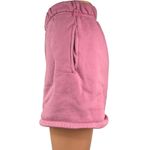 Set Active Pink Fleece Sherpa Lined Pull On High Waisted Sweat Shorts Size S Photo 1