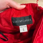 Vintage Y2K Scott McClintock Strapless Embroidered Ball Gown Size 6 *READ Red Photo 8