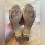 Badgley Mischka Jewel Open Toe Cheryl Backless Double Knotted Block Heels Gold Size 8.5 Photo 7