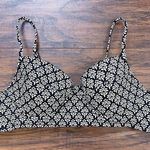 Madewell • Bustier Bikini Top black white print Tulip Tree tie back swimsuit Photo 0