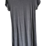 Olivia Rae  Size Large Blue Striped Rayon Soft Knee Length T Shirt‎ Dress Photo 0
