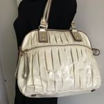 MZ Wallace Bea White Canvas Shoulder Bag Photo 7