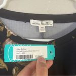 Nine Britton  Abigail Brushed Knit Midi Dress Navy Blue Floral Formal Twist XXL Photo 2