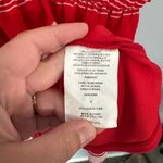 Rewind  Red Striped Fitted Waist Mini Dress Sleeveless Women's Size Small Photo 6