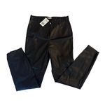 Jason Wu NWT  Vegan Leather Black High Waist Split Ankle Crop Pants Size L 29” w Photo 4