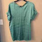 Lysse  NY Santorini Tunic Blouse Seafoam Green Size‎ Large Photo 7