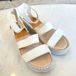 Dolce‎ Vita Lury Espadrille Wedge Sandal White Beachy Boho Casual Size 10 Photo 0