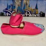 Disney Cinderella’s castle hot pink Toms style size 7 slip on loafers NWOT Photo 4
