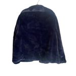Gal Meets Glam Collection Reese Faux Fur Jacket Navy Photo 2