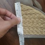 Stuart Weitzman  Grey Chic Feminine Summer Suede Wedge Platform Sandals Size 7 Photo 9