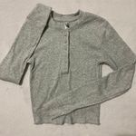 SKIMS FLAWED Cotton Ribbed Henley S Photo 1