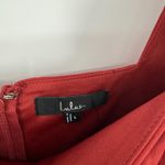 Lulus Rust Red Midi Dress Ruched Bodycon Tank Sleeveless Party Cocktail L Size L Photo 7