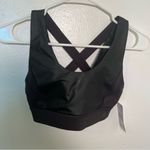 Splendid  Strappy Sports Bra Faux Leather Black Photo 4