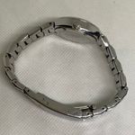 Fossil blue women’s date watch 28mm round case silver tone 100MWR link running Photo 8