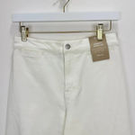Madewell The Emmett Wide Leg Crop Jean Welt Pocket High Rise White US 26 NWT Photo 14