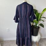Sundry LUREX STRIPE PEASANT DRESS Photo 1