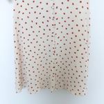 Madewell Womens Dress Size S Cream Strawberry Silk Puff Sleeve Cottage Coquette Photo 3