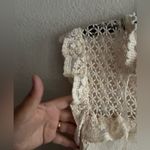 ZARA  Cream Lace Trim Combination Knit Top S Photo 9