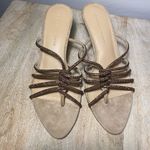Veronica Beard  Gaffney Shimmery Suede Thong Sandals size 10. Photo 4