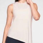 Athleta  Asymmetrical Side Tie Light Pink Tank Top Photo 1