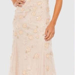 Mac Duggal 9168 Womens Blush Embellished One Shoulder Strappy Trumpet Gown Photo 0