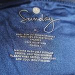 Activewear Joggers, Capri pants, stretch pants. Size XL. Blue Floral. Photo 4