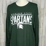 NWT Captivating Michigan State Spartans Women's XL Green Long Sleeve‎ T Photo 0