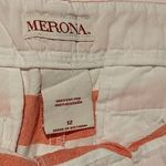 Merona  striped pink white  100% cotton sz 12 shorts Photo 2