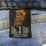 Ed Hardy Distressed Blue Straight Leg Jeans Photo 6