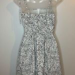 SheIn Knot Strap Shirred Back Dalmatian Print Slip Dress Size XS Photo 4